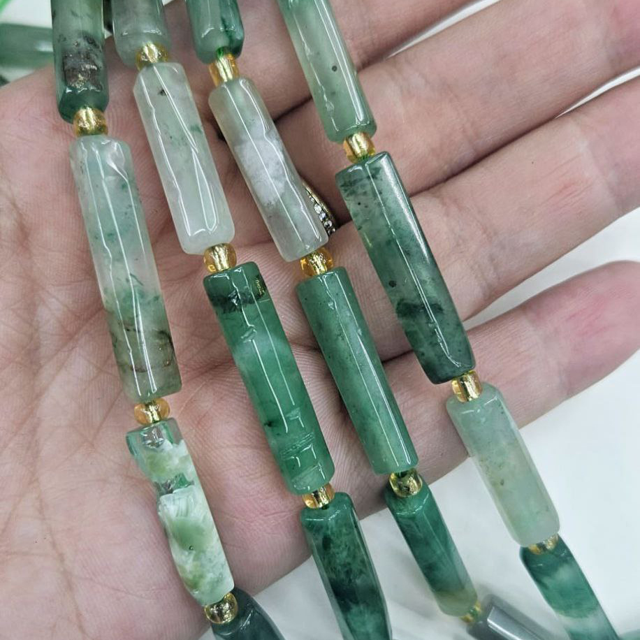 Бусины Авантюрин 30*8мм натуральный камень